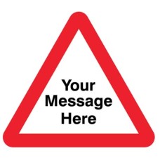 Your Message Here - Class RA1 - Triangle - Temporary