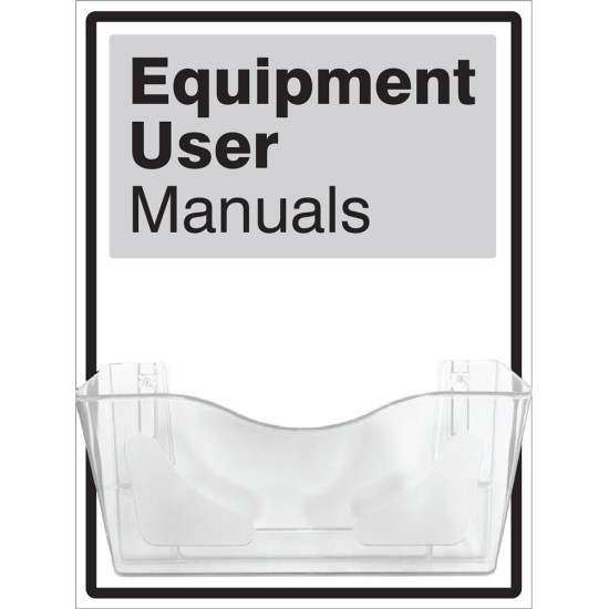 Equipment User Manuals - Document Holder