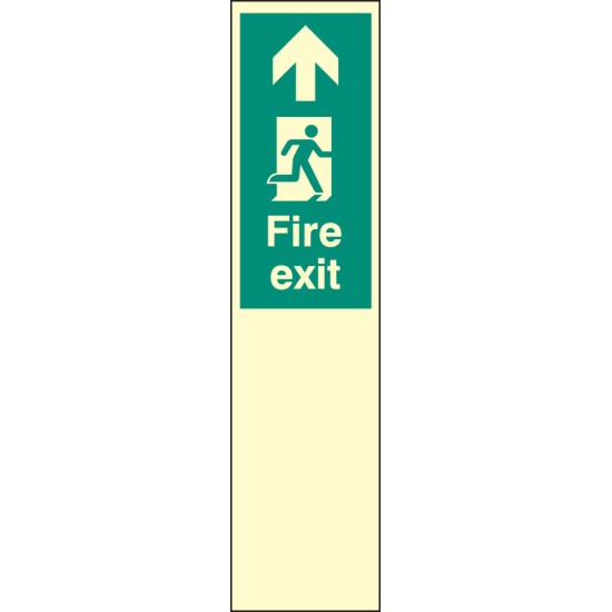 Door Plate - Fire Exit Straight On