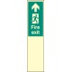 Door Plate - Fire Exit Straight On