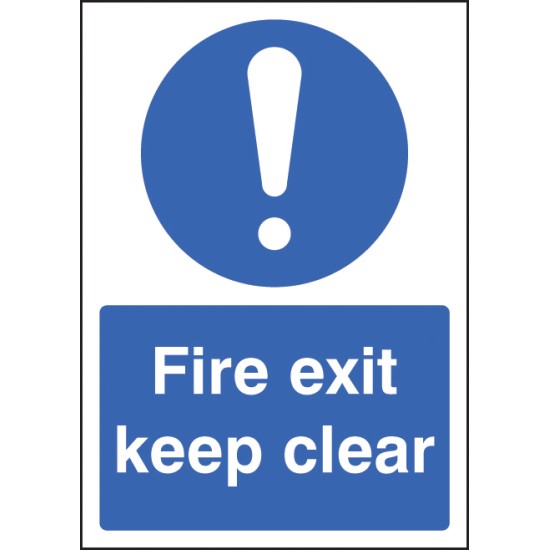 A4 - Fire Exit Keep Clear