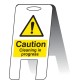 Caution - Cleaning in Progress - Lightweight Self Standing Sign