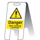 Caution - Men Working Overhead - Lightweight Self Standing Sign