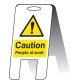 Caution - People at Work - Lightweight Self Standing Sign