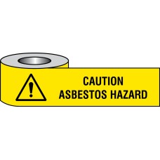 Caution - Asbestos Hazard - Barrier Tape