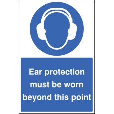 Ear Protection Must be Worn - Floor Graphic