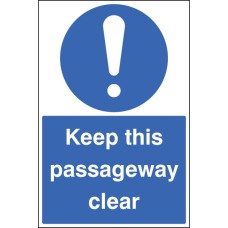 Keep this Passageway Clear - Floor Graphic