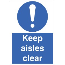 Keep Aisles Clear - Floor Graphic