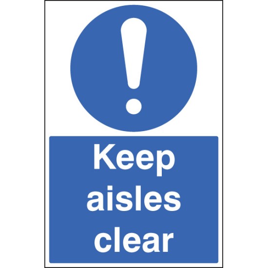 Keep Aisles Clear - Floor Graphic