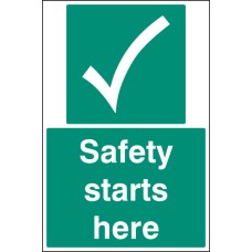 Safety Starts Here - Floor Graphic