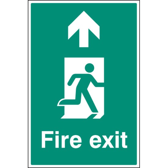 Fire Exit - Up / Straight On - Floor Graphic