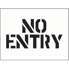 Stencil - No Entry