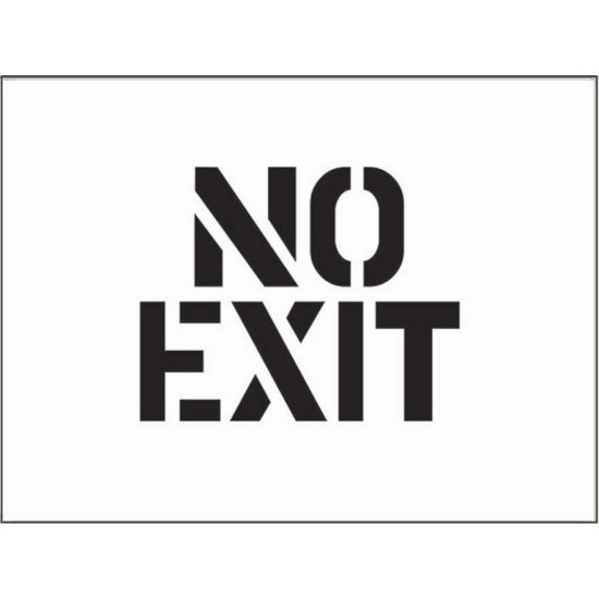 Stencil - No Exit