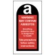 May Contain Asbestos Labels (Roll of 100)