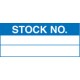 Stock Number Labels (Roll of 100)