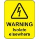 Warning - Isolate Elsewhere Labels