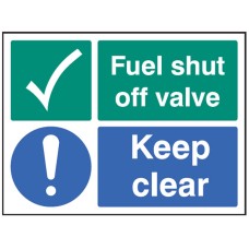 Fuel Shut Off Valve - Keep Clear