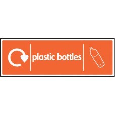 Plastic Bottles - WRAP Recycling Sign