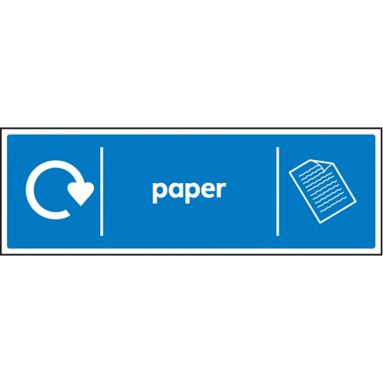 Paper - WRAP Recycling Sign