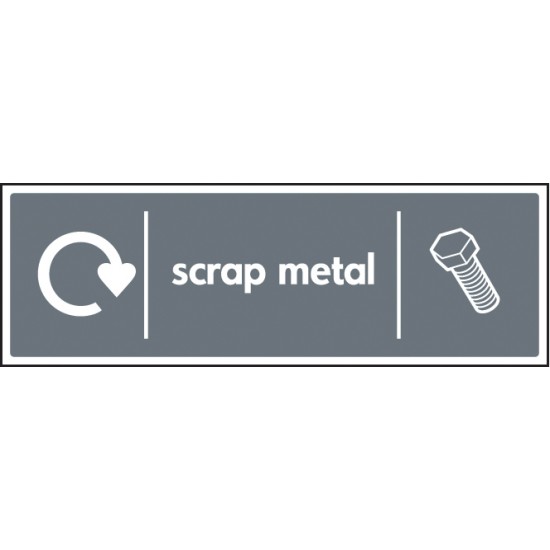 Scrap Metal - WRAP Recycling Sign