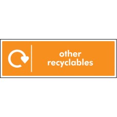 Other Recyclables - WRAP Recycling Sign