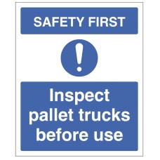 Safety First - Inspect Pallet Trucks before use