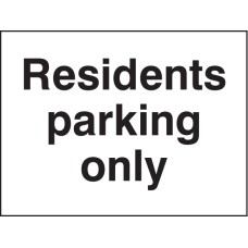 Residents Parking Only