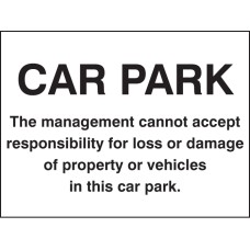 Car Park Disclaimer