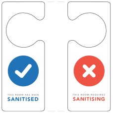 Sanitised / Requires Sanitising Door Hanger