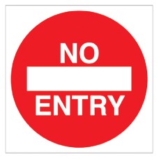 No Entry - Floor Graphic (Square)