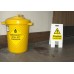 Caution - Hazardous Spill - Lightweight Self Standing Sign